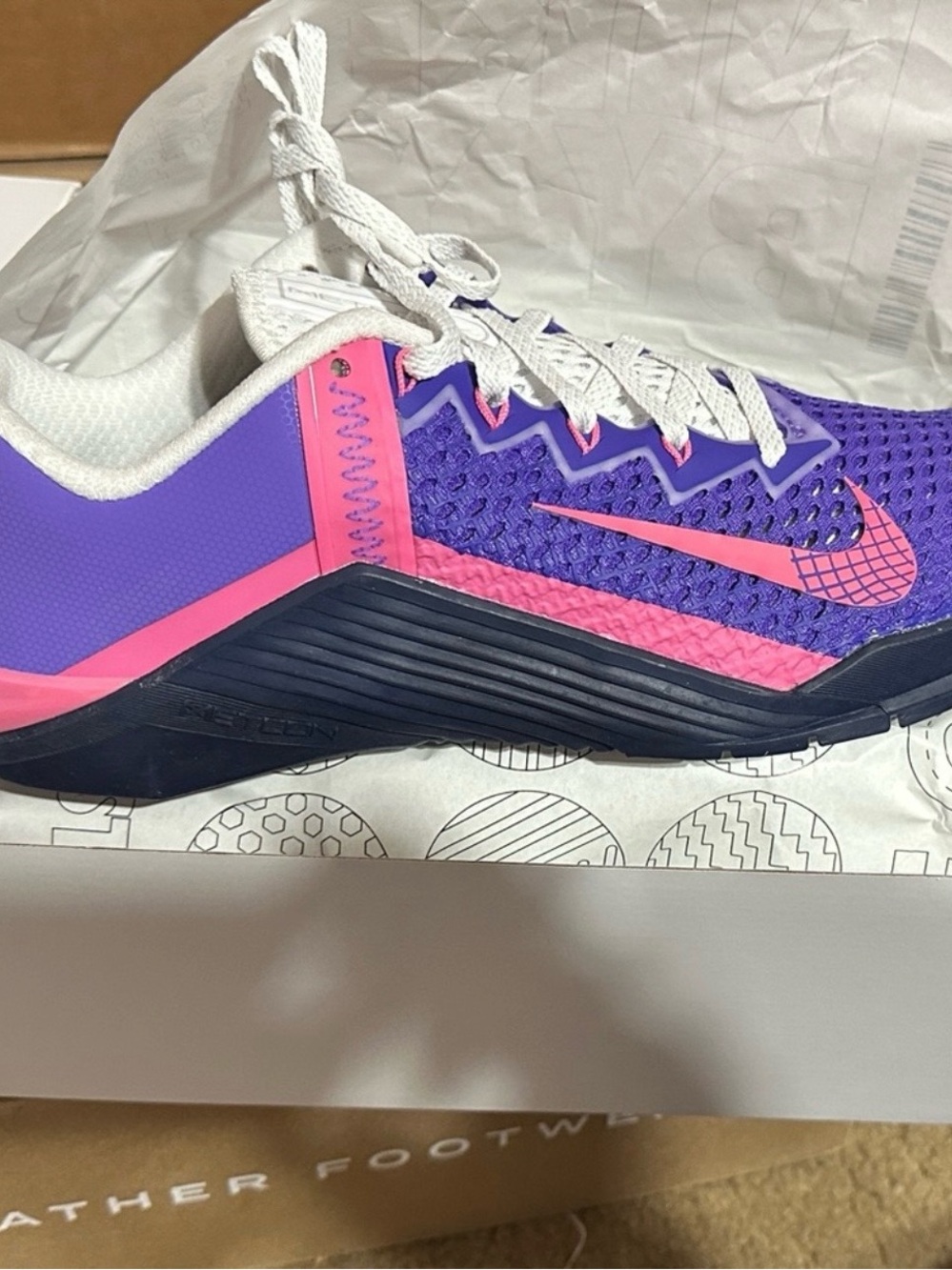 New Nike Women's Purple and Pink custom Metcon
